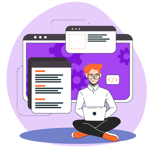 web development illustration